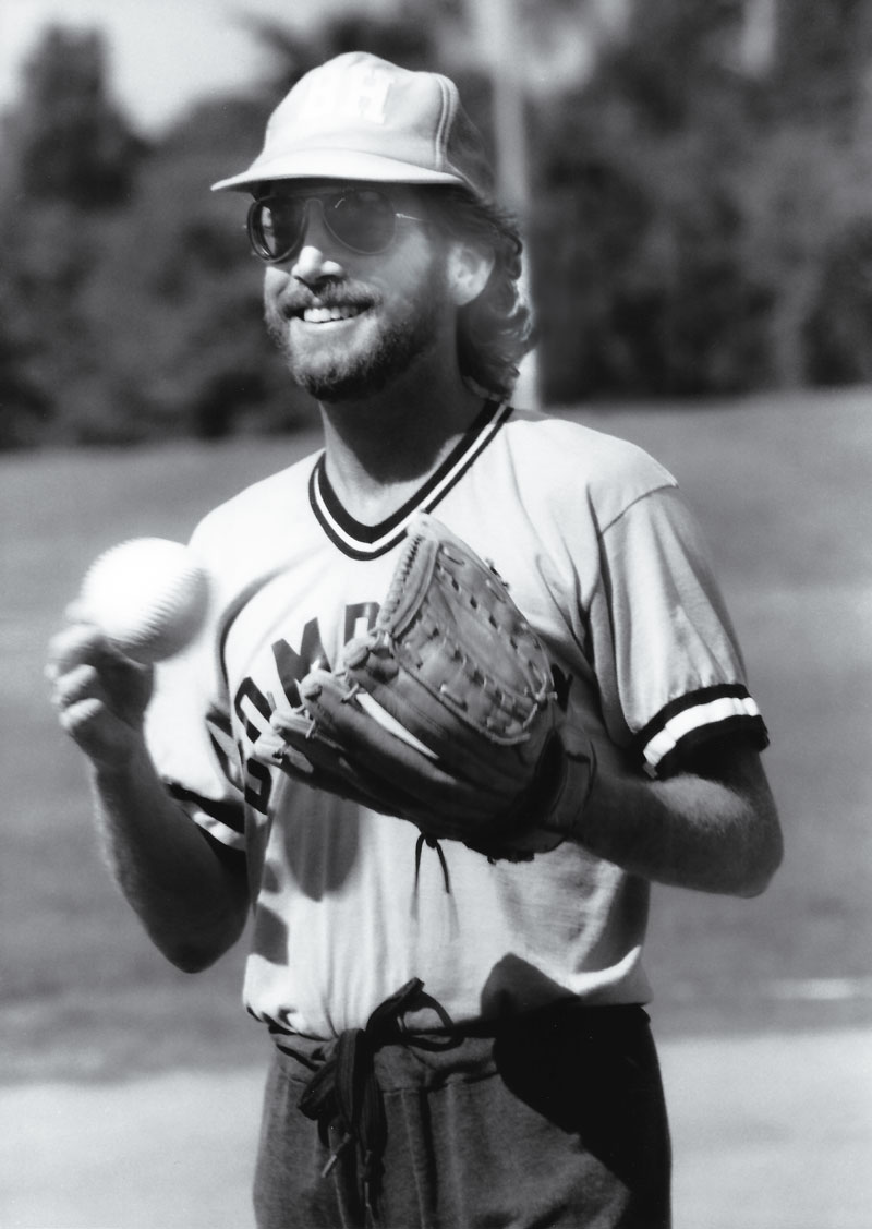 Alfred Kim Guggenheim Playing Baseball