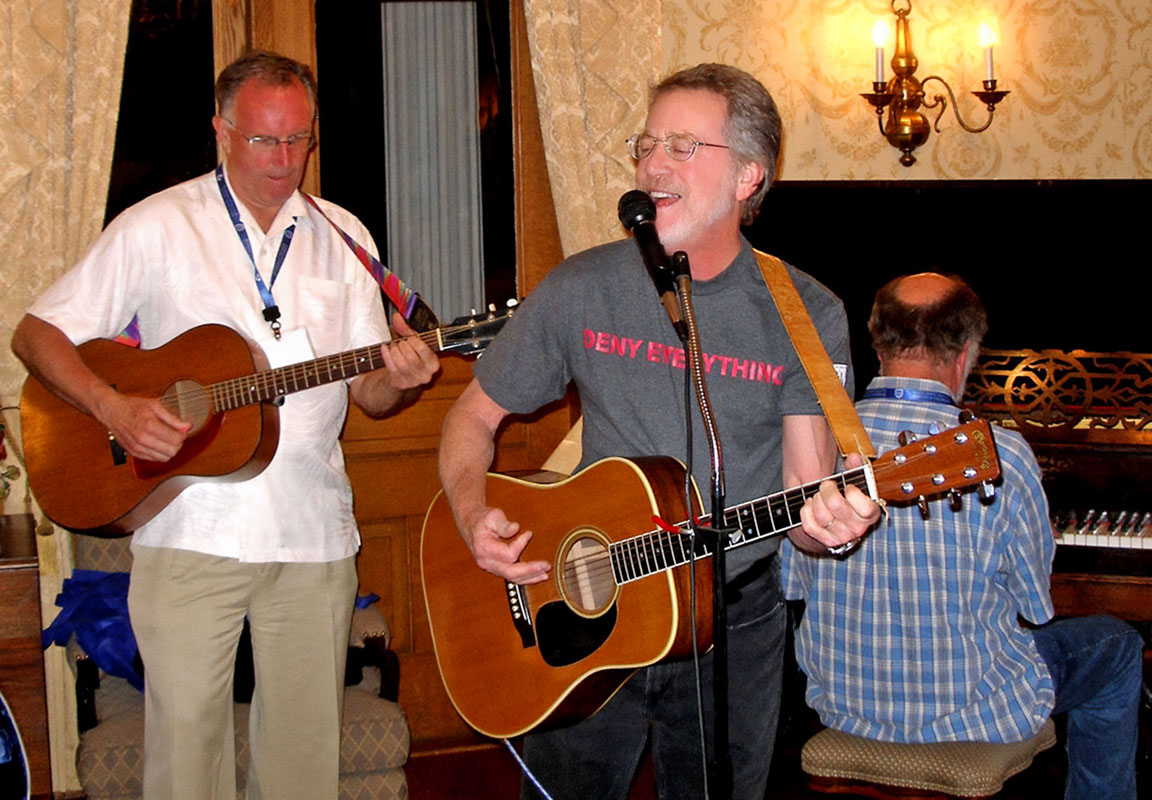 Kim Guggenheim performing as lead singer and guitarist